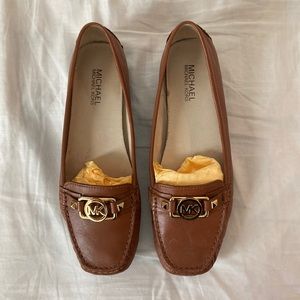 Michael Kors Brown Leather Loafers